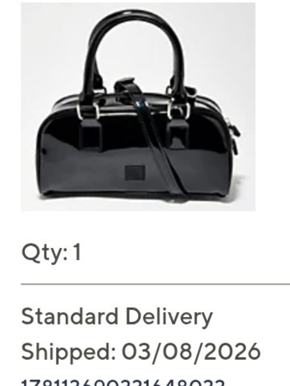 Ihkwip- The Modern Momemt Bag w/ Crossbody Strap- Payent Black